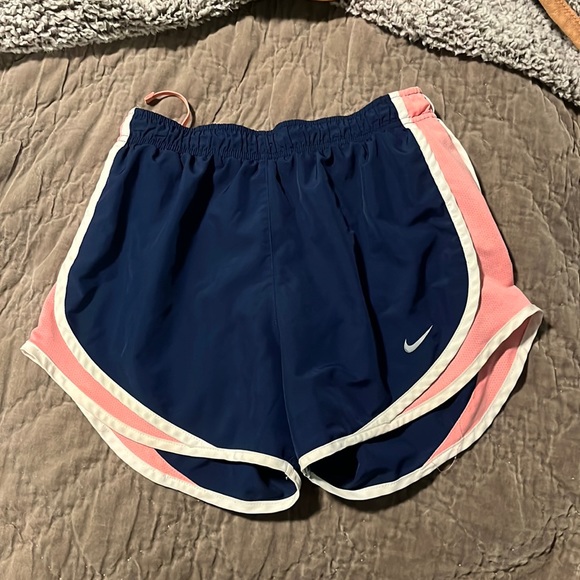Nike Pants - Nike Drifit Athletic Shorts size small. Navy and pink with white accent …
